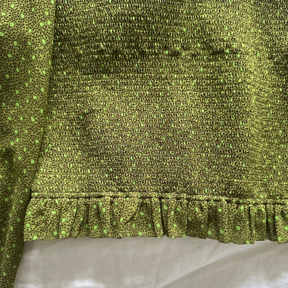 WILFRED GREEN RUFFLE TOP - Picture 5 of 5